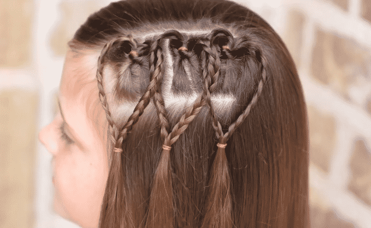 HAIRSTYLES WITH HEART BRAINS FOR GIRLS