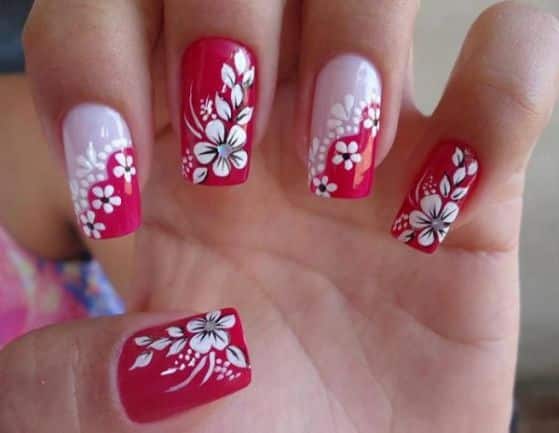 floral nails designs