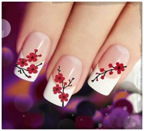 Nail designs with flowers