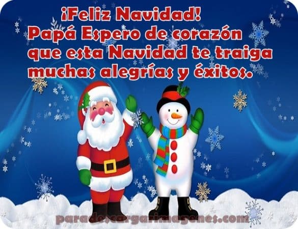 Felicitaciones de navidad para papá