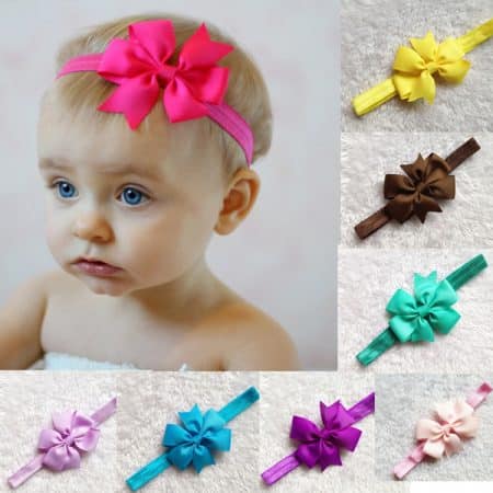 Nuevo Beb de La Cinta Del Arco Accesorios Para el Cabello Venda del Pelo Del Bowknot