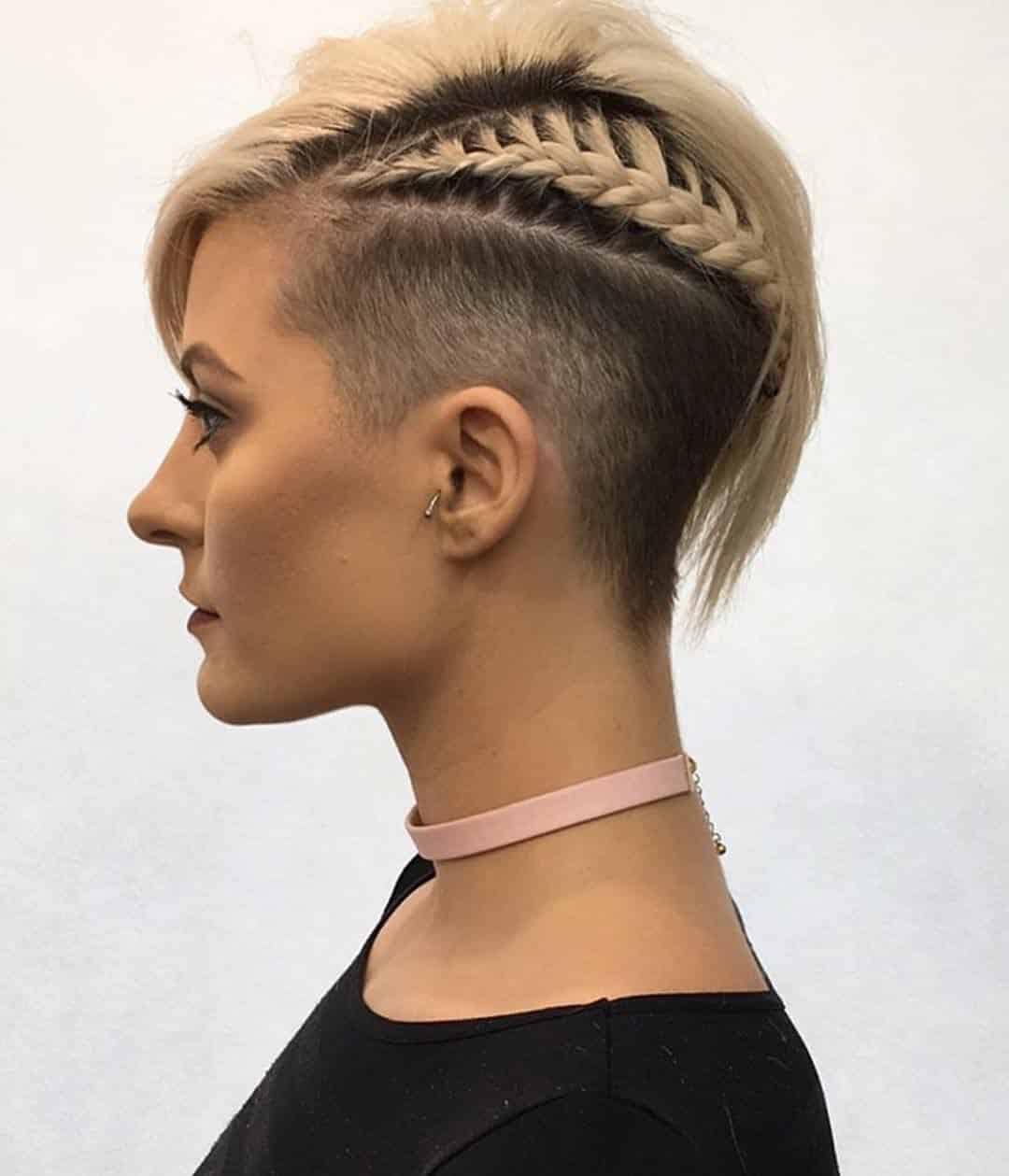 Trenzas francesas para corte pixie