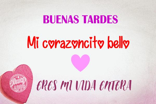 buenas tardes mi amor poema