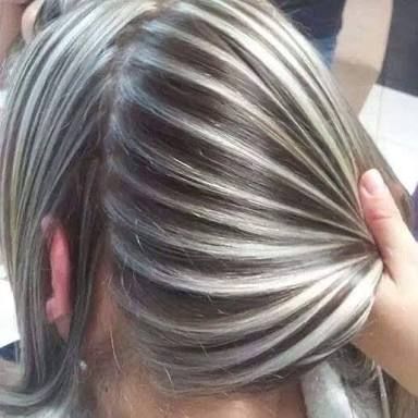 cabello color plata