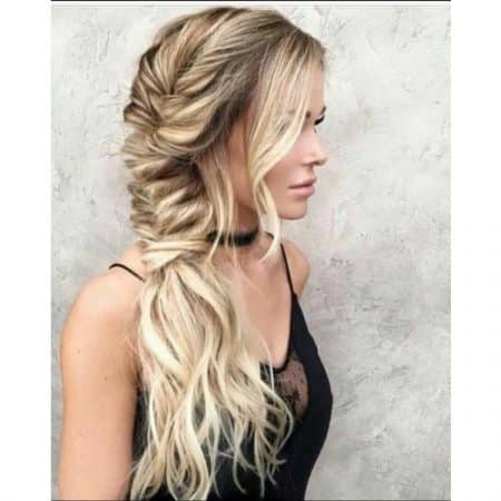 cabello largo capas boho chic trenzas