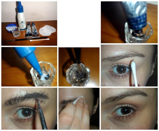 como aplicar tinte para cejas pasos