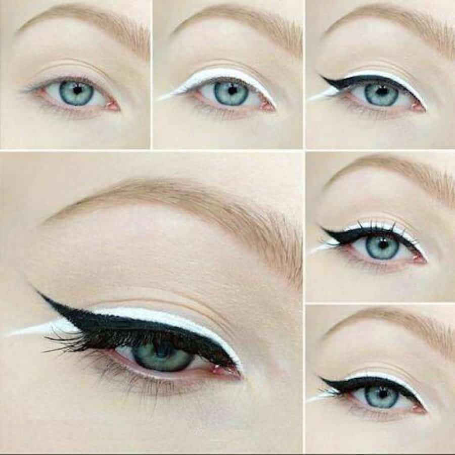 delineado penetrante maquillaje gato para chicas