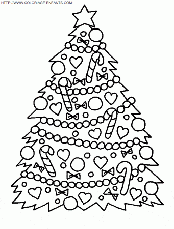 dibujos de navidad para colorear arbol navideno