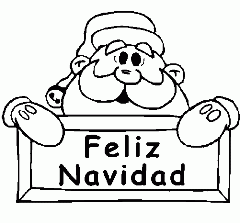 dibujos de navidad para colorear feliz navidad santa claus