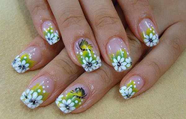 75 Diseños de Uñas: Decoración de Uñas Decoradas con Flores Fáciles