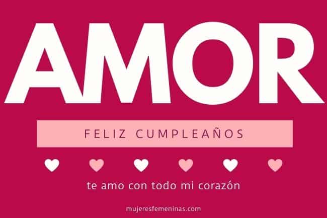 feliz cumpleanos amor