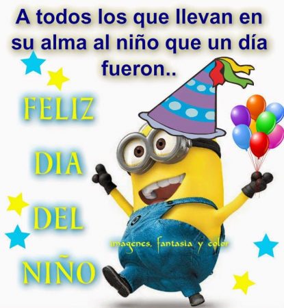 feliz dia del nino minions