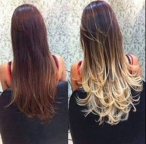 foto puntas californianas rubias