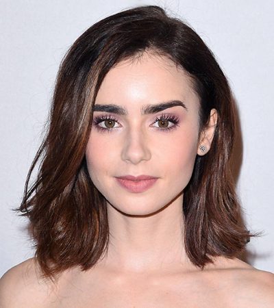 long bob lily collins 1z z