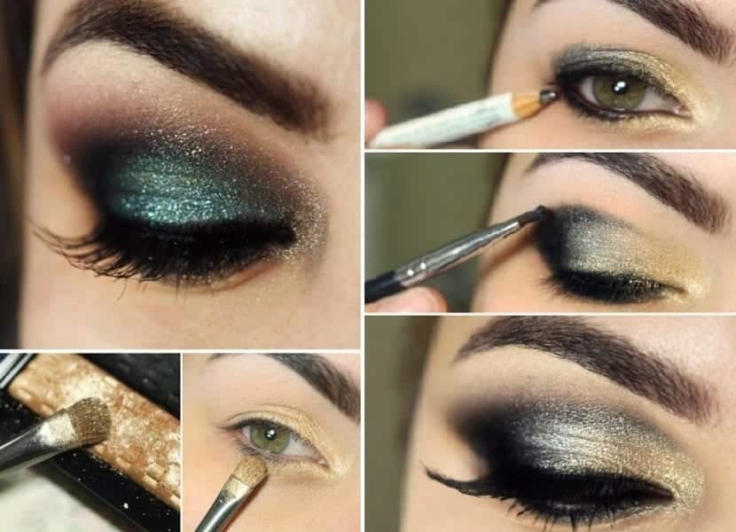 maquillaje paso a paso metalizado