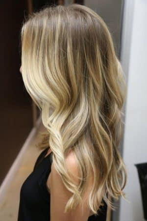 mechas balayage rubia