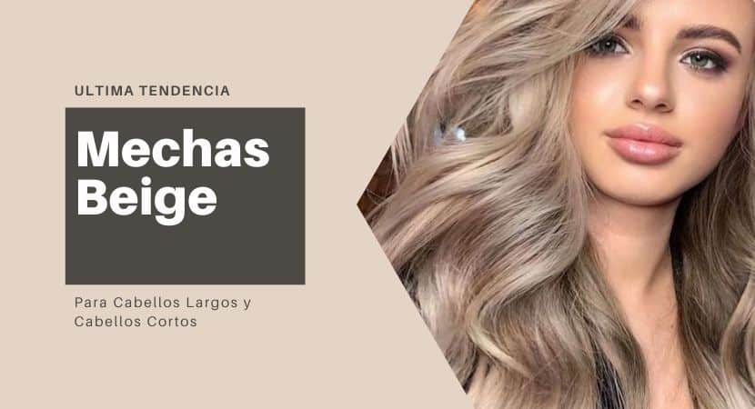 Mechas Beige En Cabello Corto