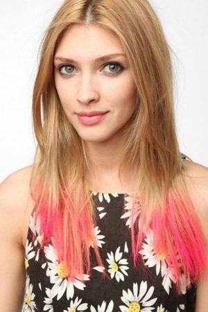 mechas californianas rojas cabellos rubios