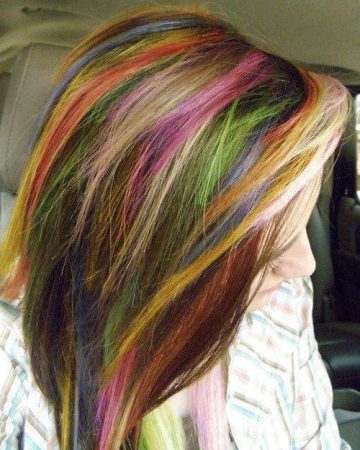 mechas de colores fantasia