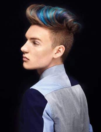 mechas de colores para hombres