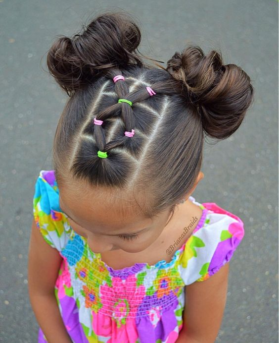 Peinado para NIÑAS con cabello suelto y gomitas FÁCIL Y RÁPIDO    YouTube