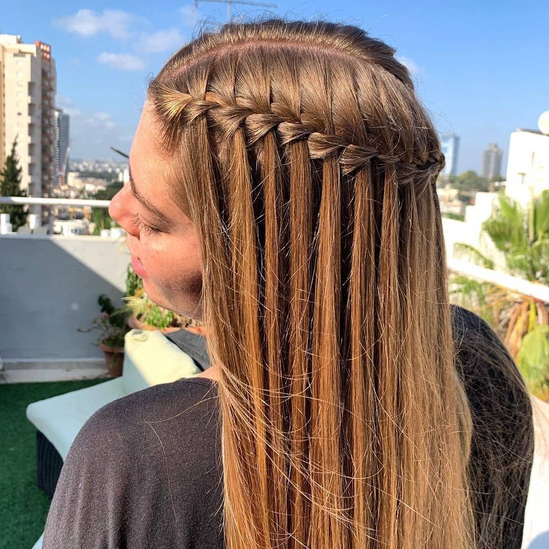 trenza en cascada