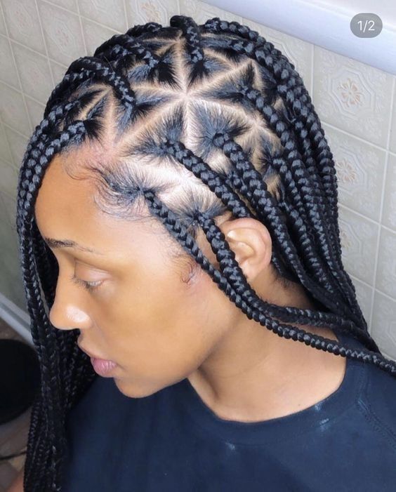 trenzas africanas triangulares