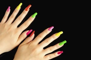 uñas postizas de colores