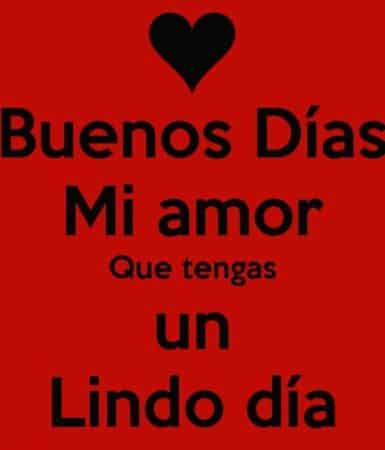 buen dia amorcito bello