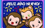 feliz-ano-nuevo-monos-felicitacion-tarjeta