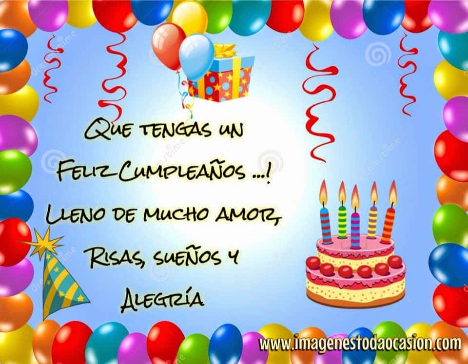 97 Imágenes de Feliz Cumpleaños con Frases y Mensajes de Felicitaciones