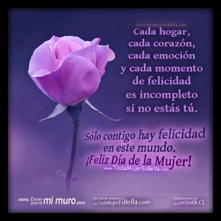 feliz dia de la mujer