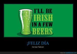 feliz dia de san patricio cerveza