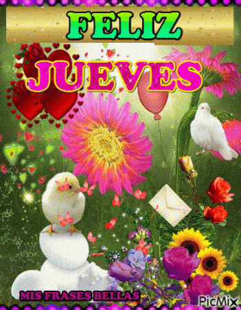 feliz jueves gif animado