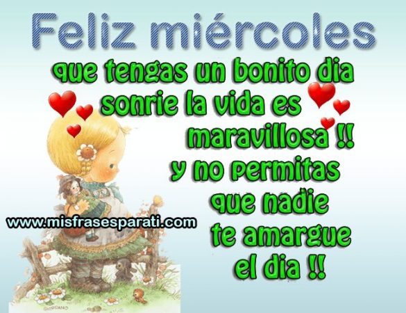 feliz miercoles corazones