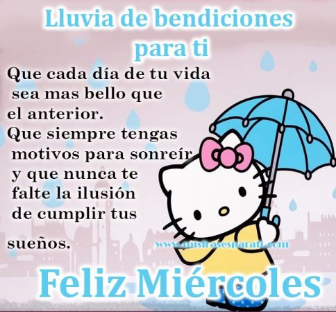 feliz miercoles hello kitty