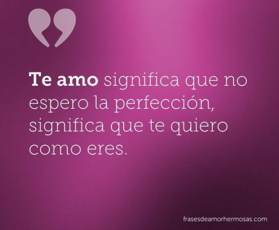 te amo significa