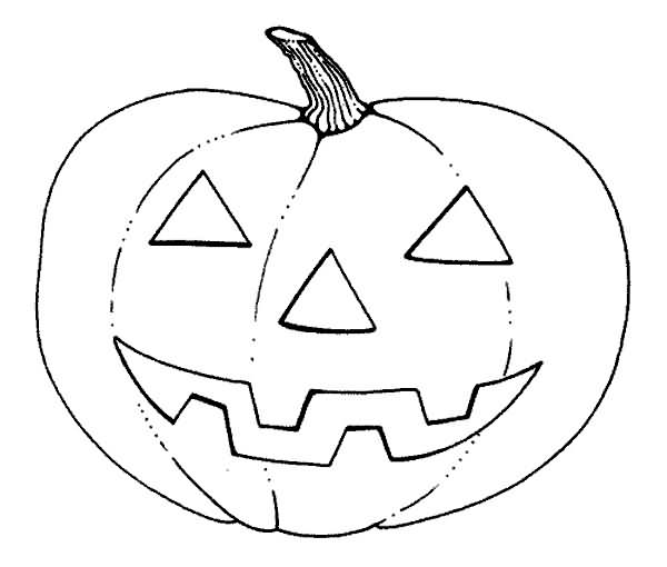 Dibujo para colorear Calabaza de Halloween