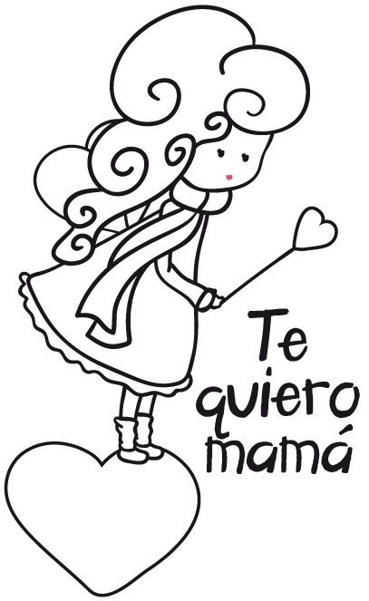 32 Dibujos para el Día de la Madre para imprimir y colorear - Mujeres  Femeninas