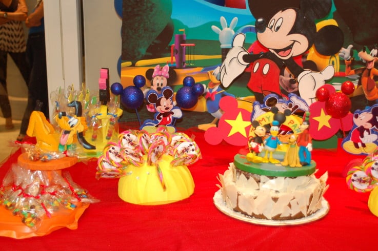 Fiesta Mickey mouse - mesa torta