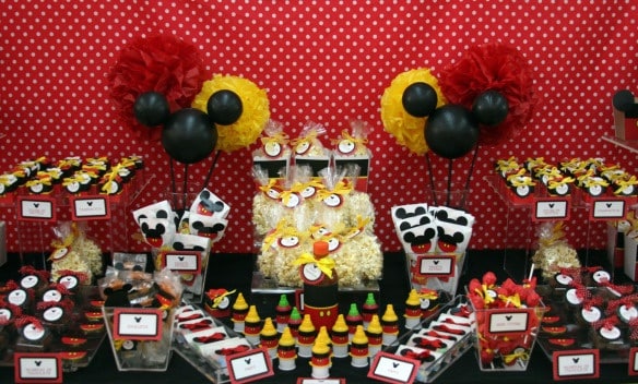 Imagenes de mesas dulces de Mickey