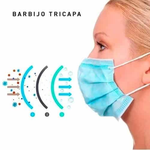 barbijo triple capa filtro antibacteriano 1