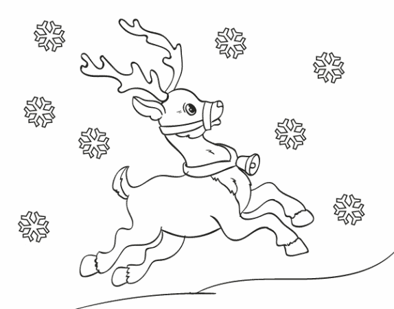 dibujos de navidad renos volando