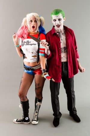 disfraz para parejas de joker harley quinn