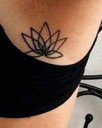 2361cd79274a4d5fd5aba7b1aa1cbc2f simple lotus flower tattoo flower rib tattoos e1507565018721