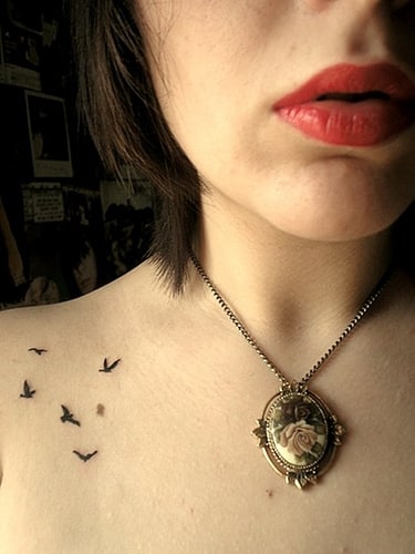 Tatuajes de gaviotas para mujeres7