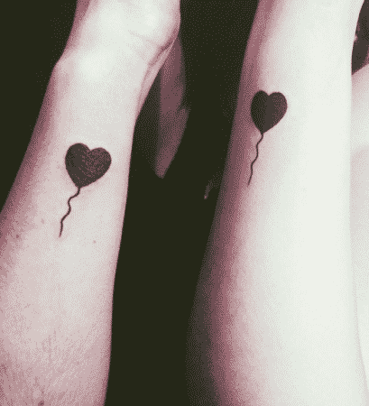corazones tatuaje amigas