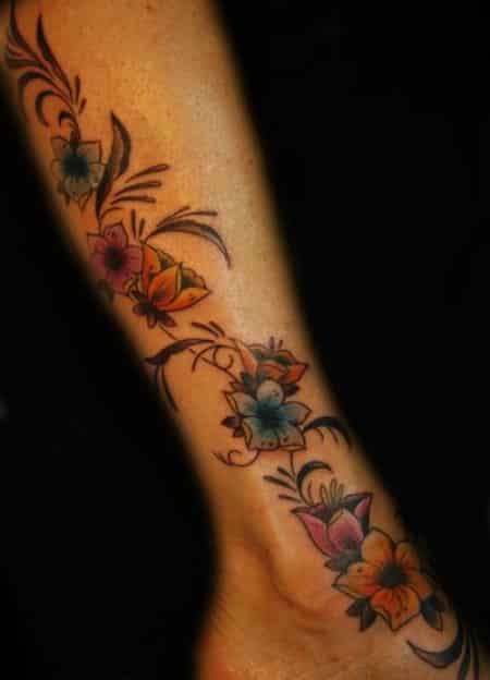 another tattoo flower design