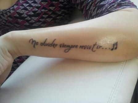 Frases para tatuajes de mujer en el brazo: Fotos con las mejores ideas - Mujeres Femeninas