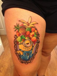 tatuaje-minions-frutas